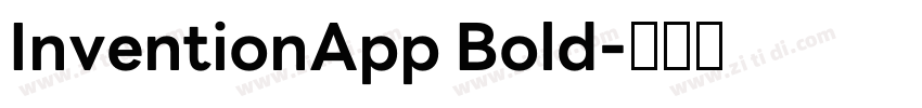 InventionApp Bold字体转换